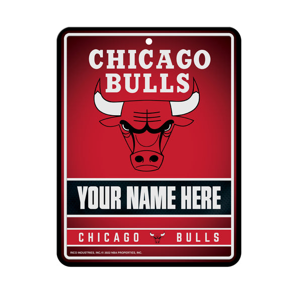 Bulls Personalized Metal Parking Sign