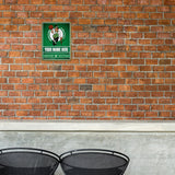 Celtics Personalized Metal Parking Sign
