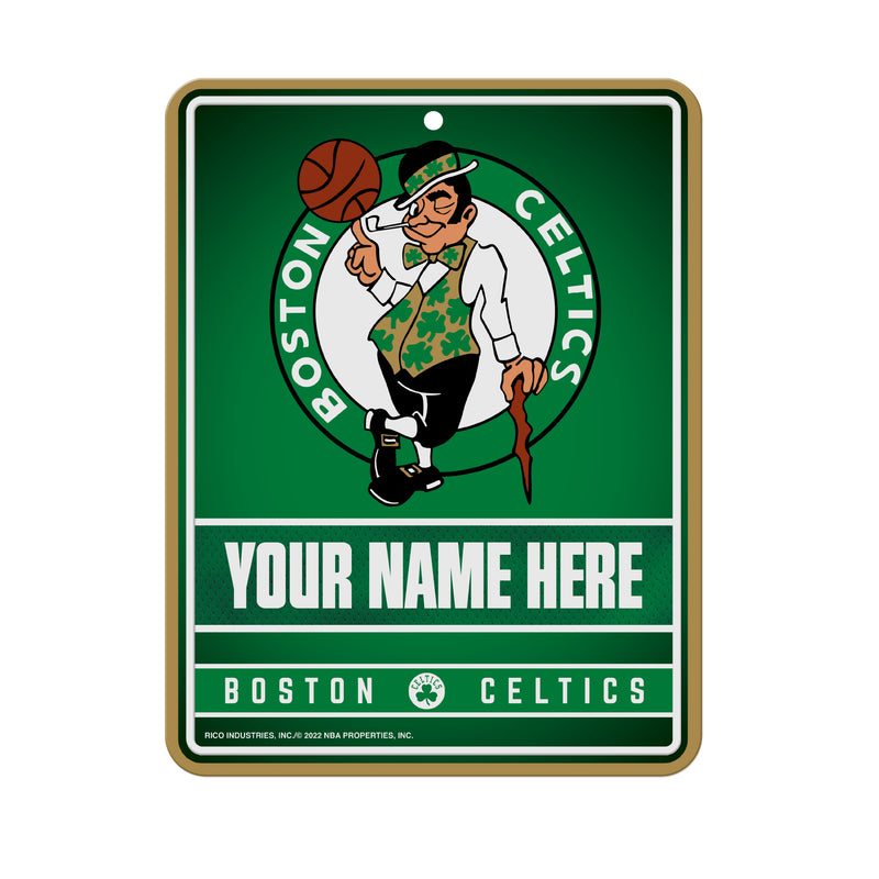 Celtics Personalized Metal Parking Sign