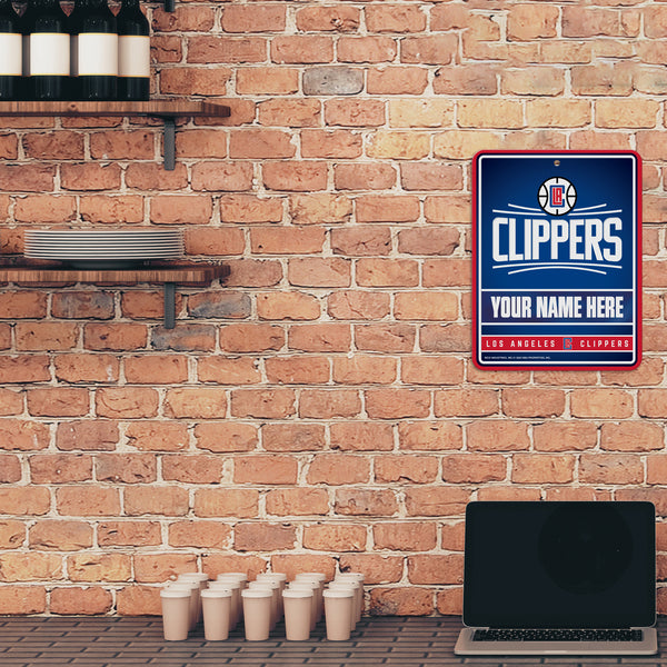 Clippers Personalized Metal Parking Sign