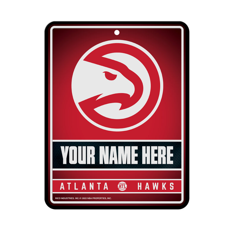 Hawks - Atl Personalized Metal Parking Sign