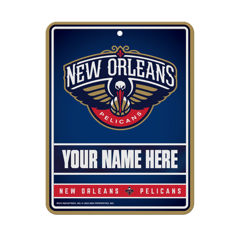Pelicans Personalized Metal Parking Sign