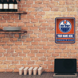 Oilers Personalized Metal Parking Sign