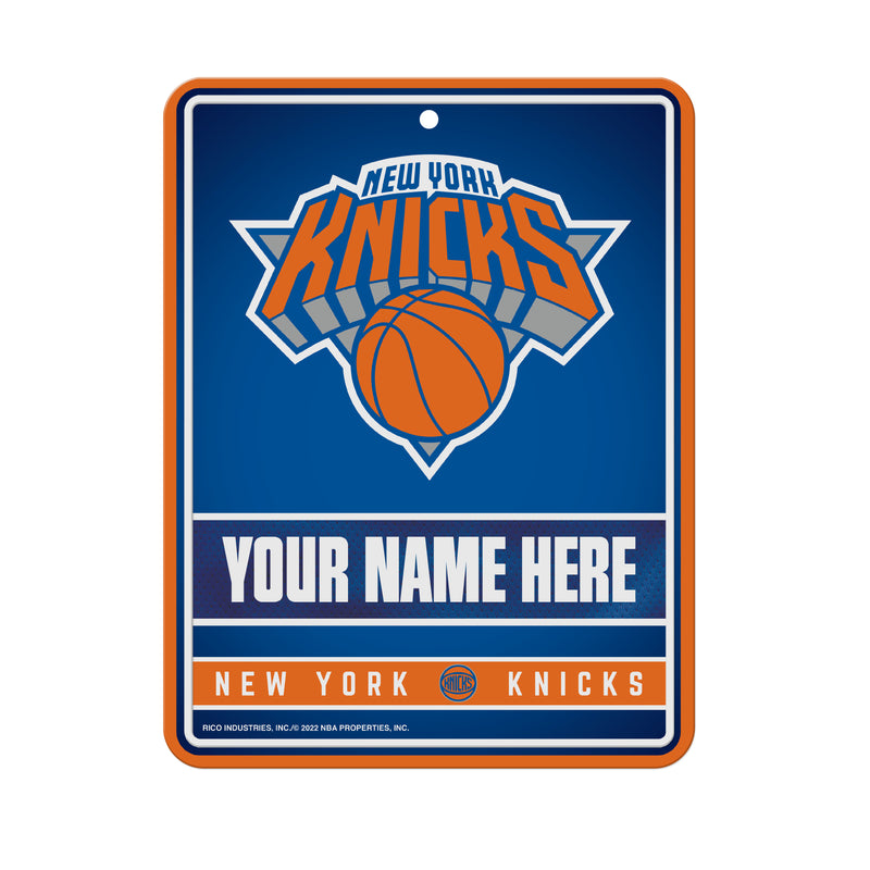 Knicks Personalized Metal Parking Sign