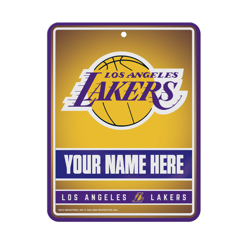 Lakers Personalized Metal Parking Sign