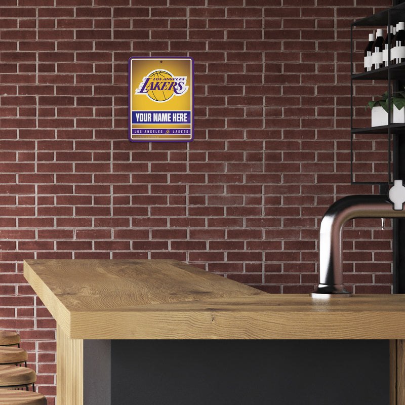 Lakers Personalized Metal Parking Sign