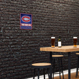 Canadiens Personalized Metal Parking Sign