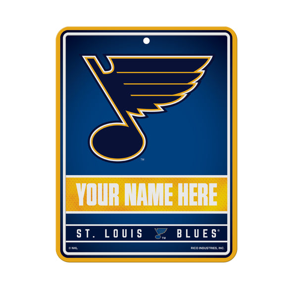 Blues Personalized Metal Parking Sign