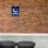 Canucks Personalized Metal Parking Sign