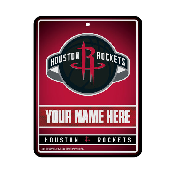 Rockets Personalized Metal Parking Sign