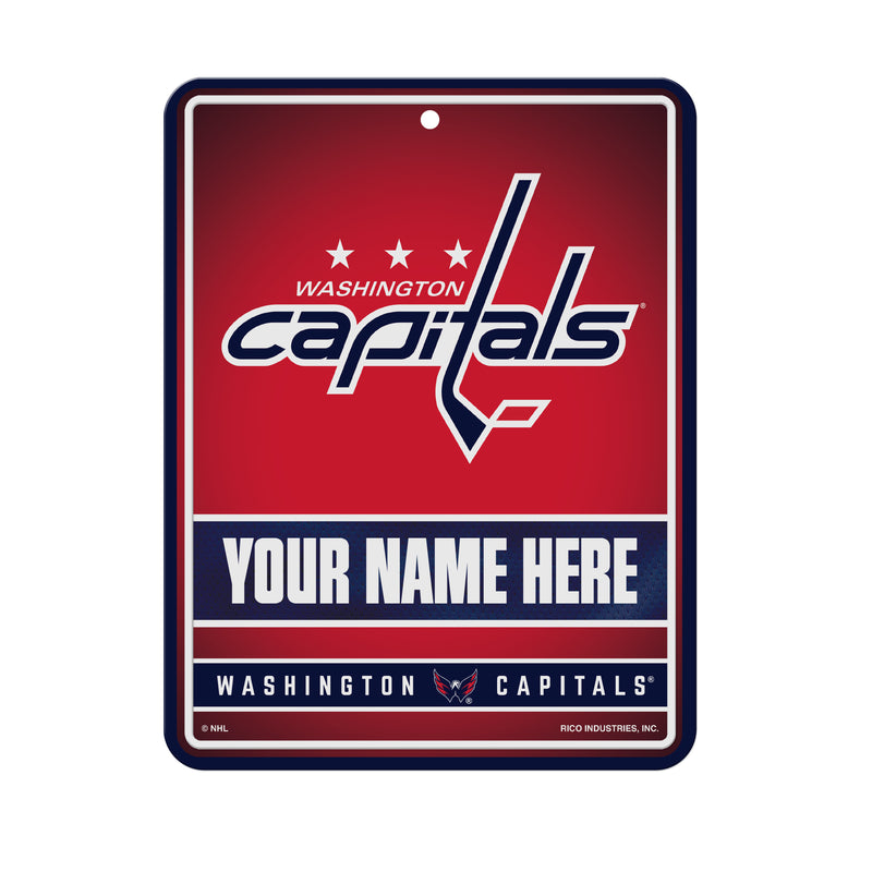 Capitals Personalized Metal Parking Sign