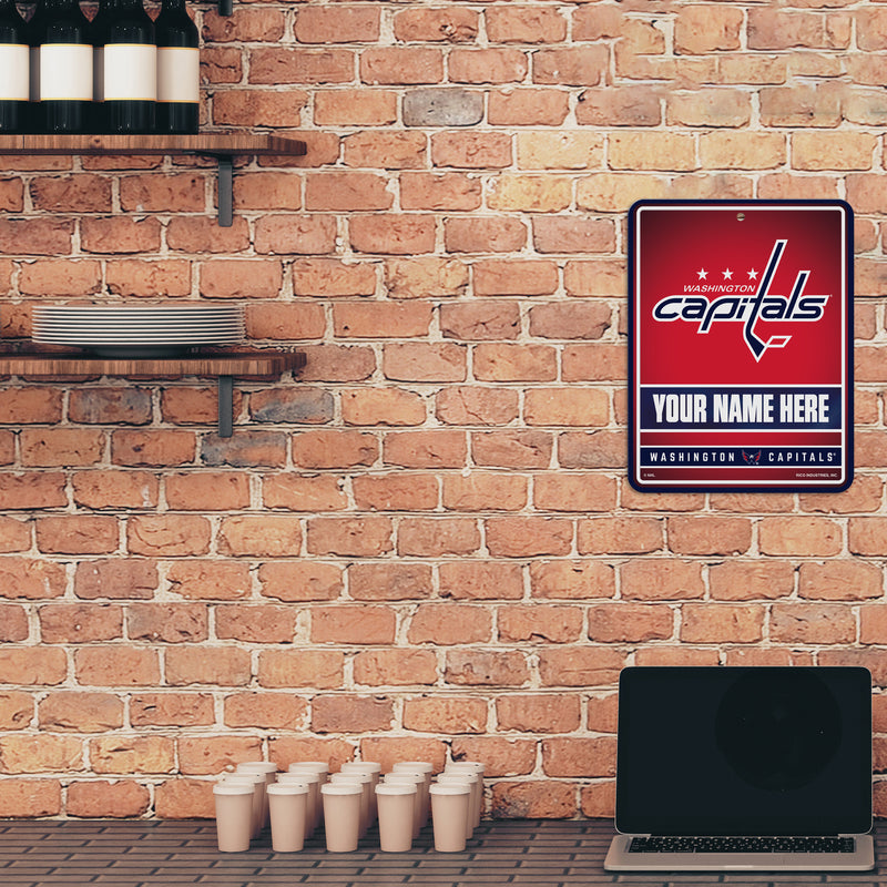 Capitals Personalized Metal Parking Sign