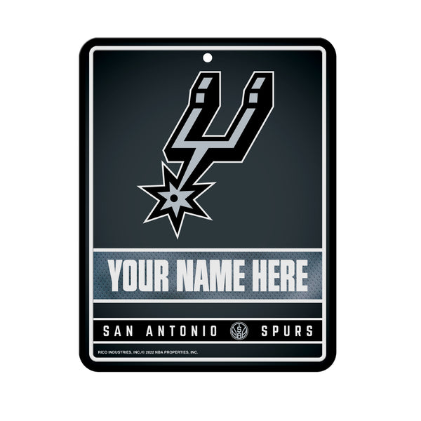 Spurs Personalized Metal Parking Sign