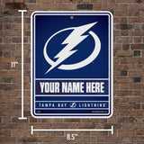 Lightning Personalized Metal Parking Sign