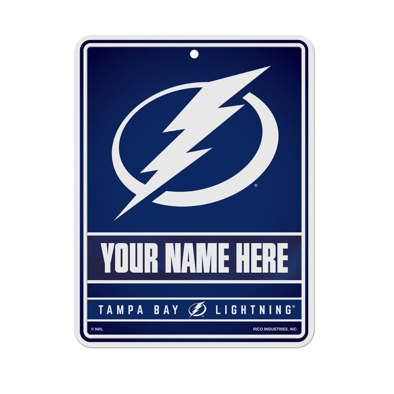 Lightning Personalized Metal Parking Sign