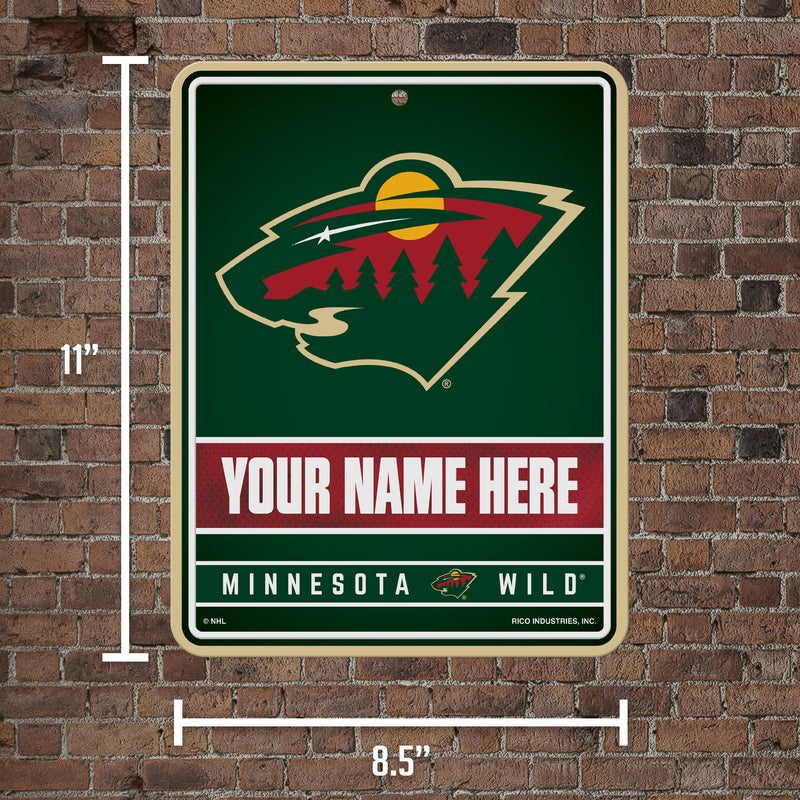 Wild Personalized Metal Parking Sign