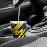 Michigan University Personalized Clear Tumbler with Straw