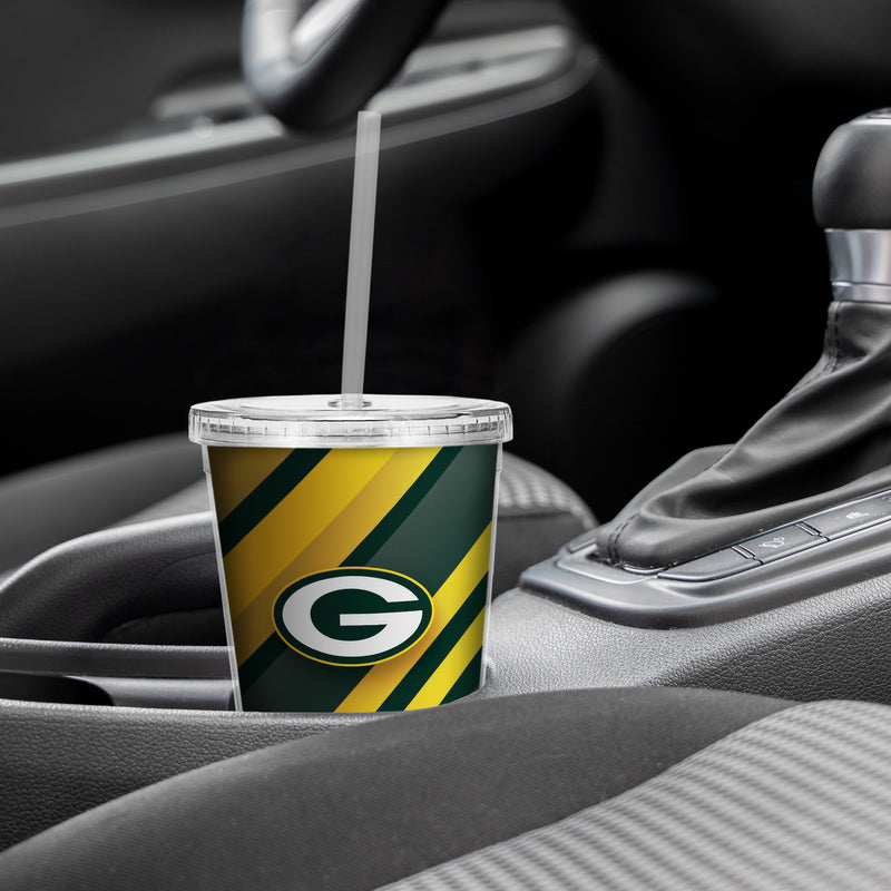 Packers Personalized Clear Tumbler W/Straw
