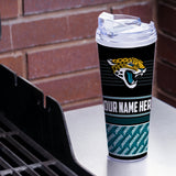 Jaguars Personalized 24 Oz Hinged Lid Tumbler