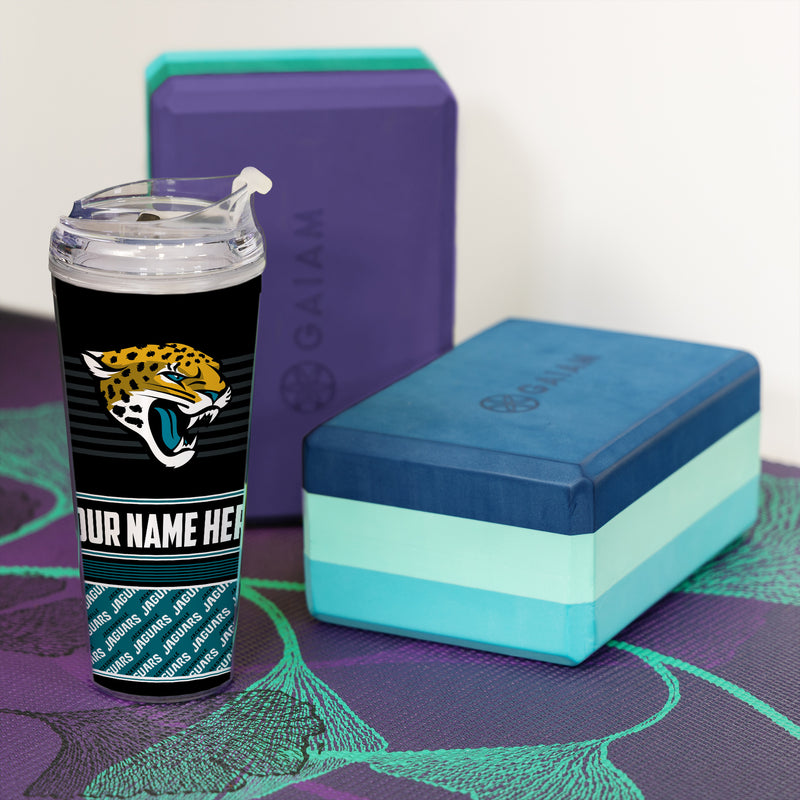 Jaguars Personalized 24 Oz Hinged Lid Tumbler