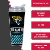 Jaguars Personalized 24 Oz Hinged Lid Tumbler