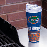 Florida University Personalized 24 Oz Hinged Lid Tumbler