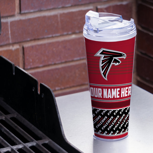Falcons Personalized 24 Oz Hinged Lid Tumbler