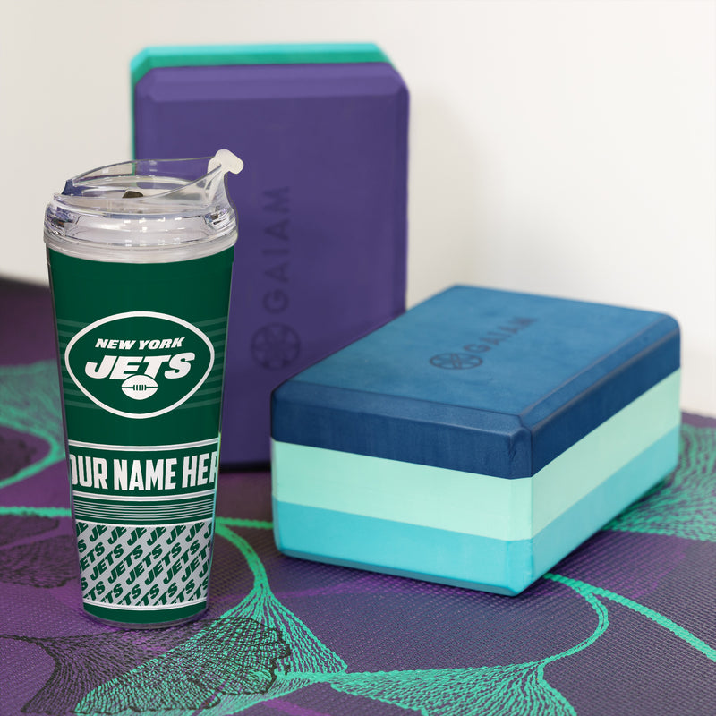 Jets Personalized 24 Oz Hinged Lid Tumbler