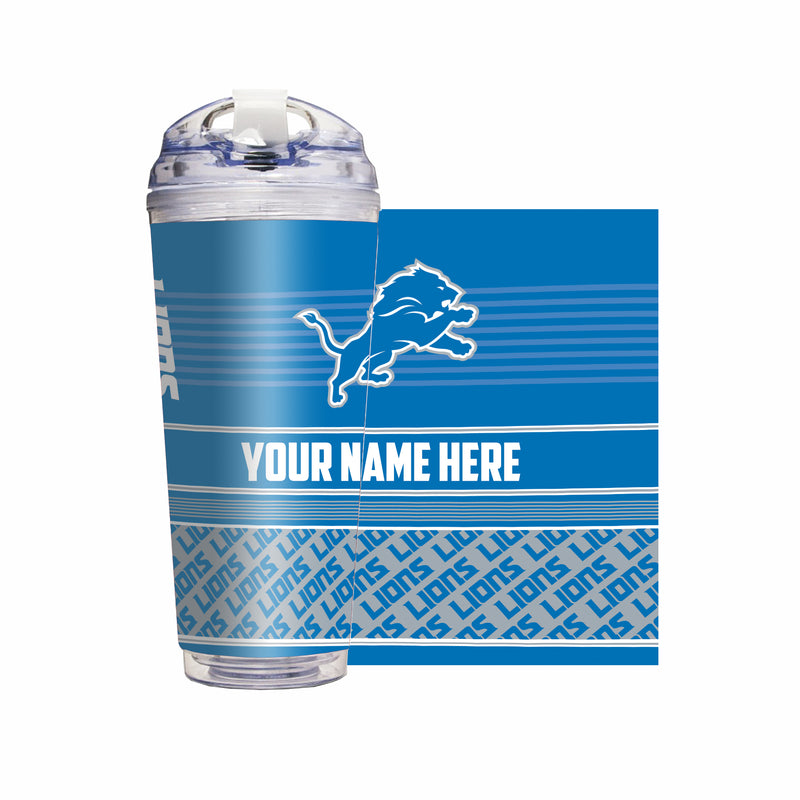 Lions Personalized 24 Oz Hinged Lid Tumbler