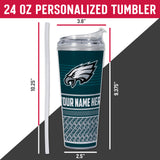 Eagles Personalized 24 Oz Hinged Lid Tumbler