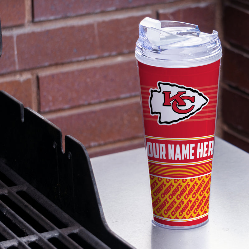 Chiefs Personalized 24 Oz Hinged Lid Tumbler