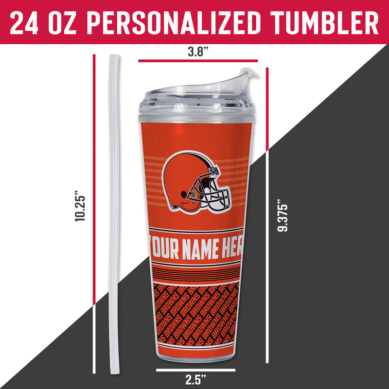 Browns Personalized 24 Oz Hinged Lid Tumbler