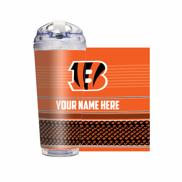 Bengals Personalized 24 Oz Hinged Lid Tumbler