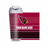 Arizona Cardinals Personalized 24 Oz Hinged Lid Tumbler