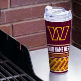 Commanders Personalized 24 Oz Hinged Lid Tumbler