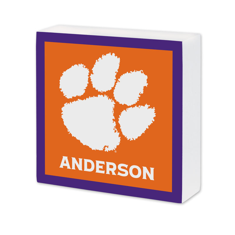 Clemson Personalized 6X6 Wood Sign