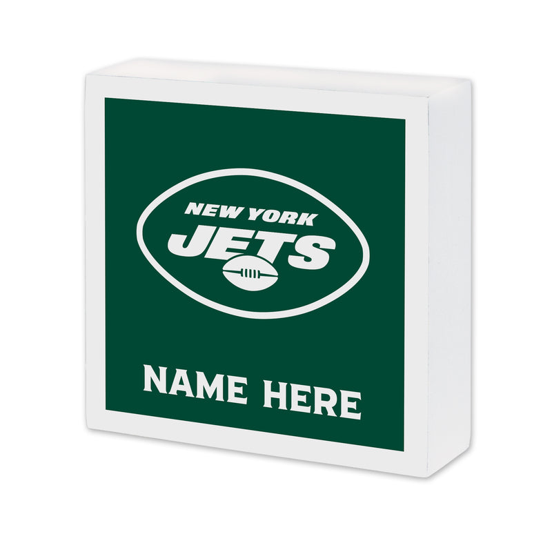 New York Jets Personalized 6X6 Wood Sign