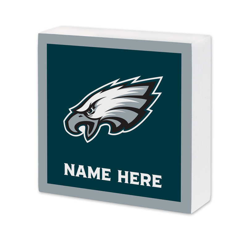 Philadelphia Eagles Personalized 6X6 Wood Sign