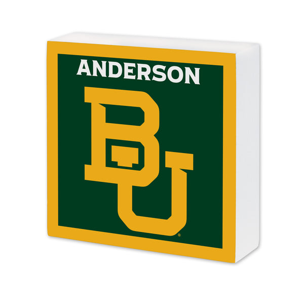 Baylor Bears Personalized 6X6 Wood Sign