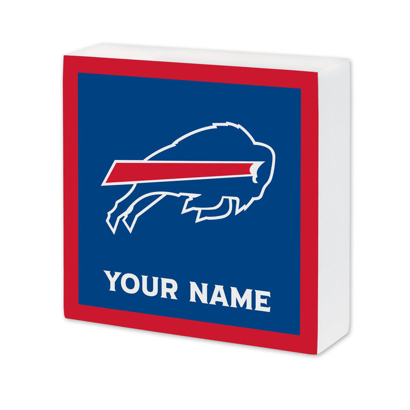 Buffalo Bills Personalized 6X6 Wood Sign