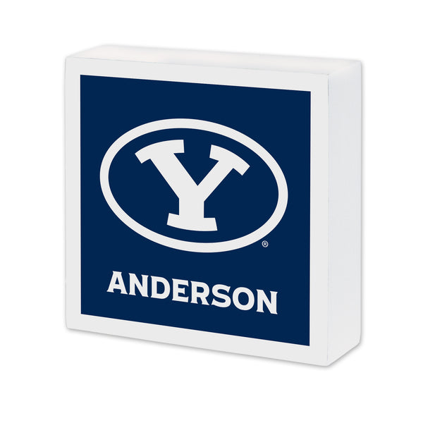 Byu Cougars Personalized 6X6 Wood Sign