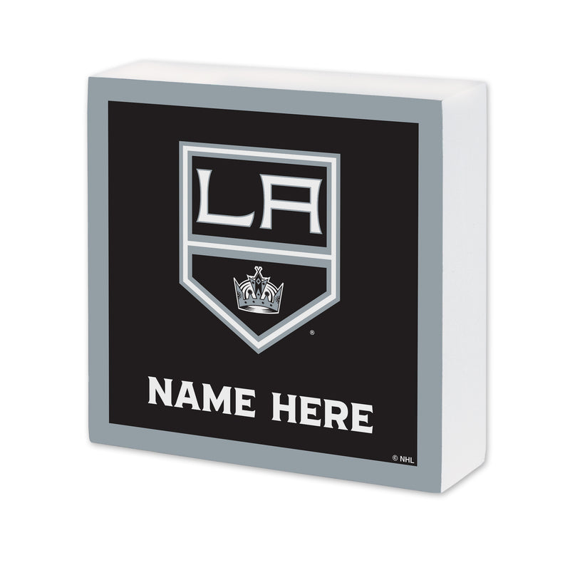 Los Angeles Kings Personalized 6X6 Wood Sign