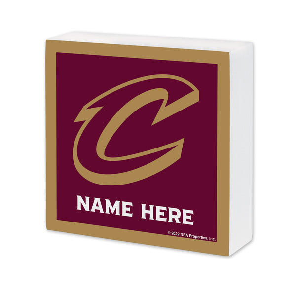 Cleveland Cavaliers Personalized 6X6 Wood Sign
