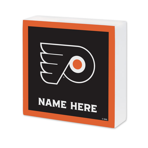Philadelphia Flyers Personalized 6X6 Wood Sign