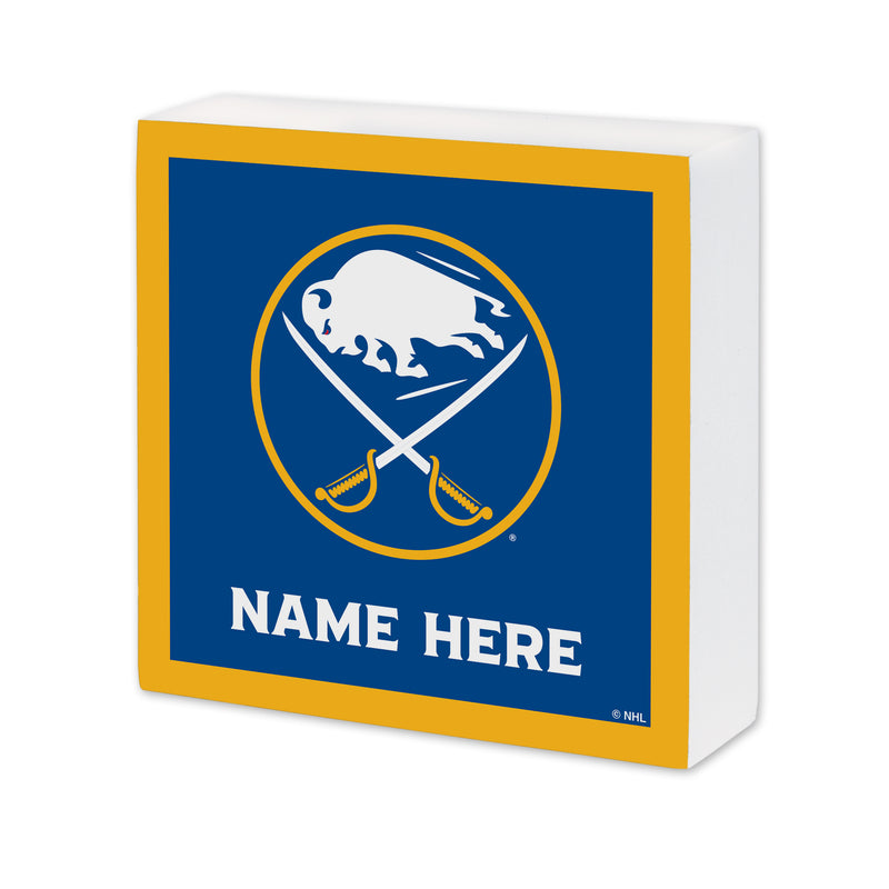 Buffalo Sabres Personalized 6X6 Wood Sign