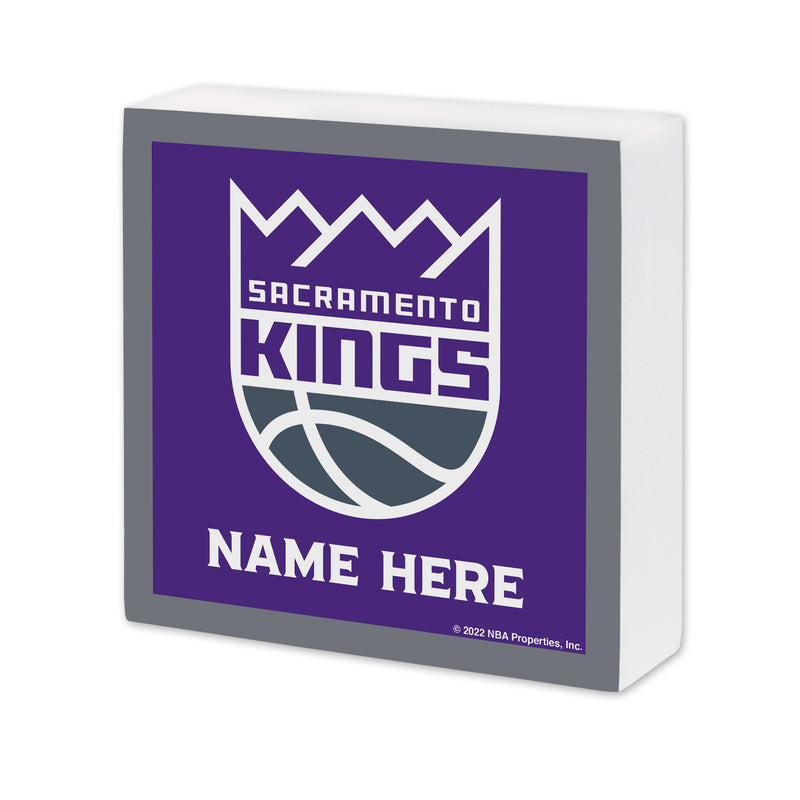 Sacramento Kings Personalized 6X6 Wood Sign