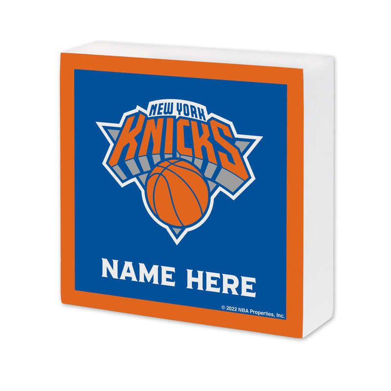 New York Knicks Personalized 6X6 Wood Sign