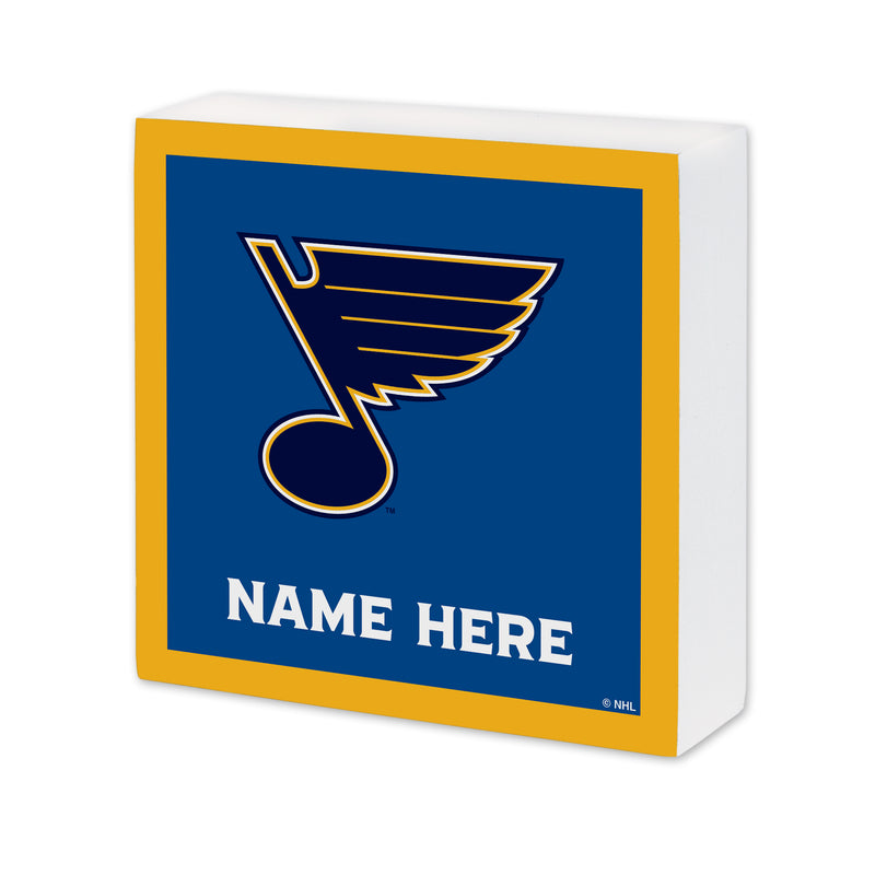 St. Louis Blues Personalized 6X6 Wood Sign