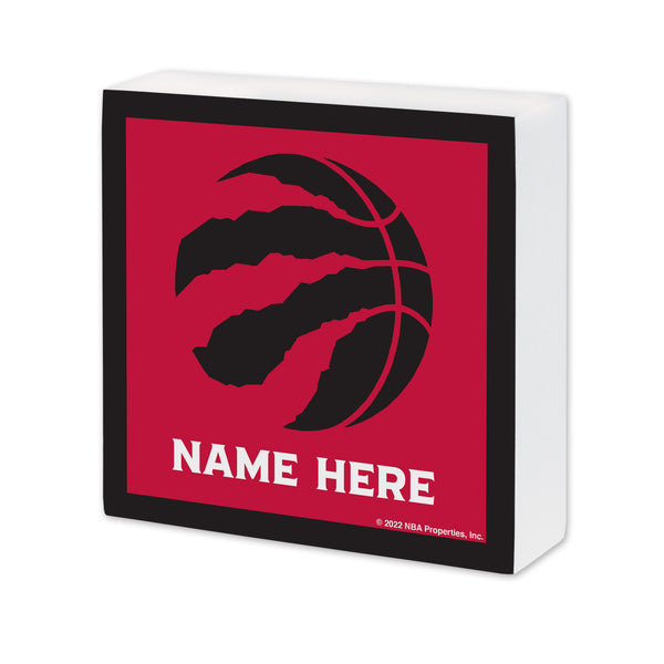 Toronto Raptors Personalized 6X6 Wood Sign