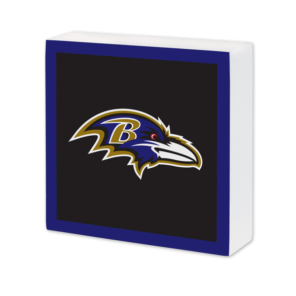 Baltimore Ravens 6X6 Wood Sign